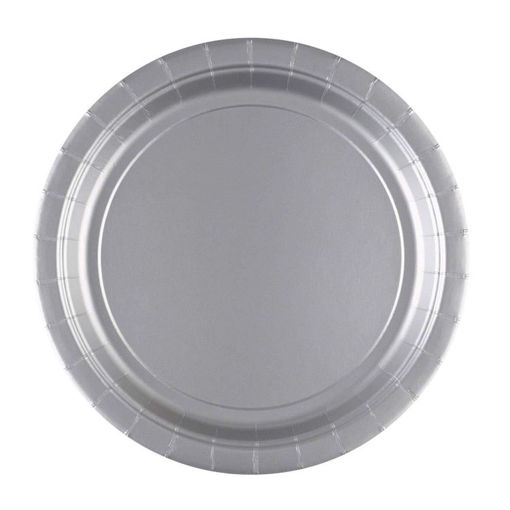Picture of PAPER PLATE - 22.9CM SILVER